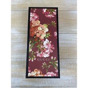 Gucci Floral Pink Blooms Accessories Storage Box 12.5 x 5.5 x 4.25 BOX ONLY